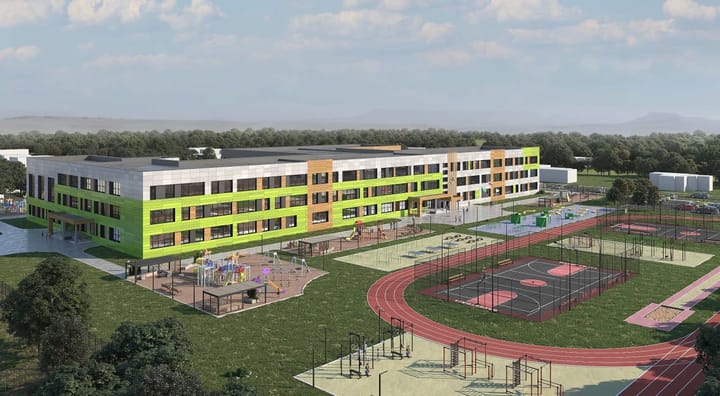 В Березово строят современную трехэтажную школу