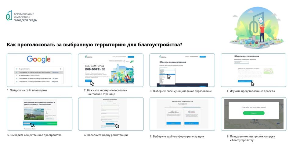 Проголосовать за проект благоустройства